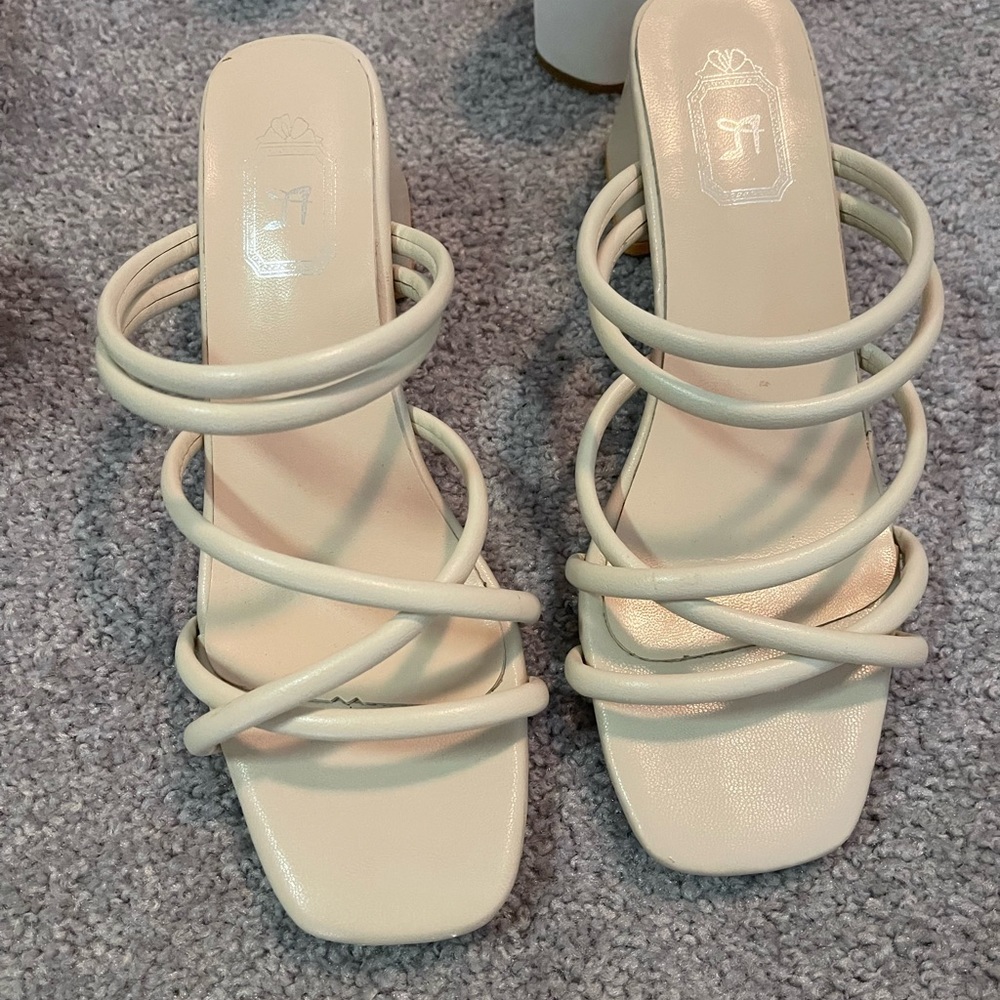 shein cream heels